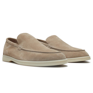 Loro Piana The Original Summer Walk Suede Beige Corda Loafers