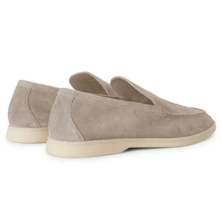 Loro Piana Summer Walk Suede Classic Beige Loafers
