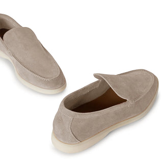 Loro Piana Summer Walk Suede Classic Beige Loafers