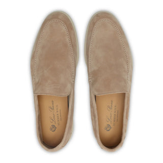 Loro Piana The Original Summer Walk Suede Beige Corda Loafers