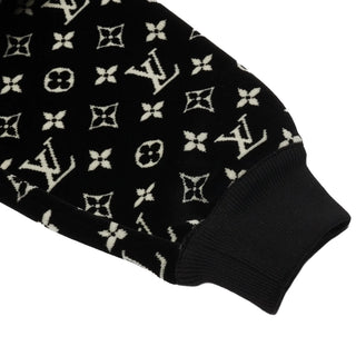 Louis Vuitton LV Monogram Oversized Black Hoodie