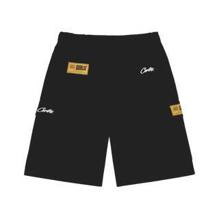 Corteiz Alcatraz Cargo Shorts Black
