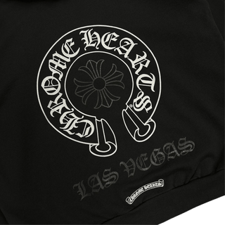 Chrome Hearts Las Vegas Anniversary Exclusive Horseshoe Logo Hoodie Black