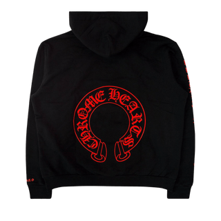 Chrome Hearts Web Exclusive Horse Shoe Hoodie Black/Red