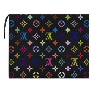 Louis Vuitton x Takashi Murakami Toiletry Pouch Black Multicolored