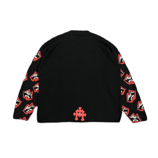 Chrome Hearts Matty Boy Lips Logo Cashmere Jumper Black Red