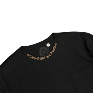 Chrome Hearts Fuck You Neck Logo Long Sleeve T-Shirt Black