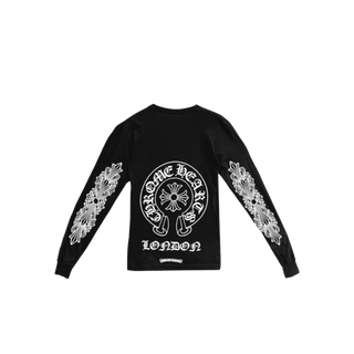 Chrome Hearts London Exclusive Horseshoe Long Sleeve Tee Black