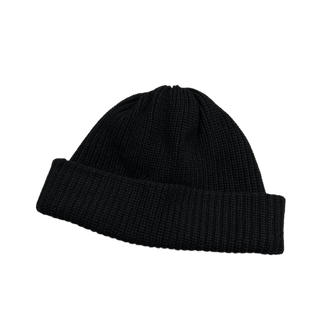Chrome Hearts Cashmere 3 Red Leather Star Patch Beanie Black