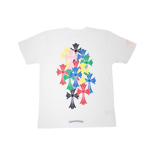 Chrome Hearts Multicolor Cross White T Shirt