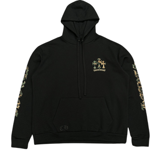 Chrome Hearts Camo Horsehoe Logo Hoodie Black