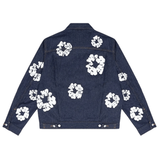 Denim Tears Type II All Over Wreath Jacket Indigo Denim