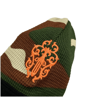 Chrome Hearts V89 Dagger Matty Boy Lips Logo Skully Thermal Beanie Camo