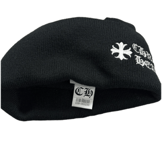 Chrome Hearts Logo Beanie Black White
