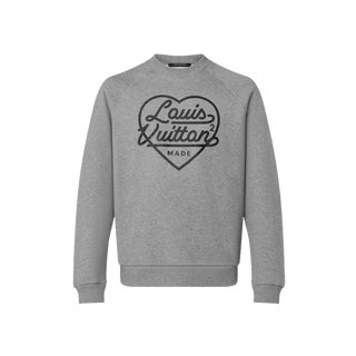 Louis Vuitton x Nigo Printed Heart Sweatshirt Light Grey