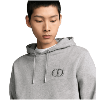 Dior CD Icon Hooded Sweatshirt Grey