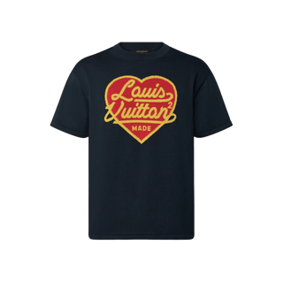 Louis Vuitton x Nigo Intarsia Jacquard Heart Crewneck Dark Ocean