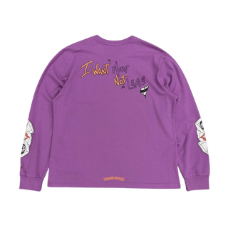 Chrome Hearts Matty Boy That's That Long Sleeve T-Shirt Purple