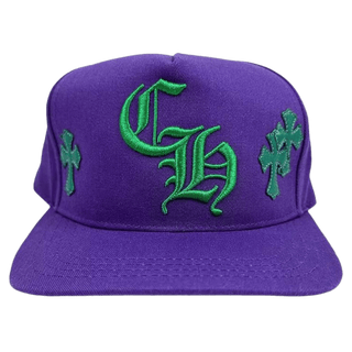 Chrome Hearts Cross Patch Trucker Hat 'Purple/Green'