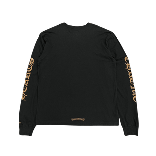 Chrome Hearts Fuck You Neck Logo Long Sleeve T-Shirt Black