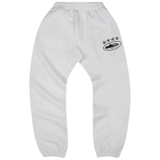 Corteiz 4Starz Alcatraz Sweatpants White - Medium