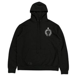Chrome Hearts Las Vegas Anniversary Exclusive Horseshoe Logo Hoodie Black