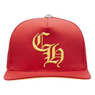 Chrome Hearts CH Silver Button Hat Red/Yellow
