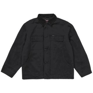 Supreme Old English Canvas Work Jacket Black