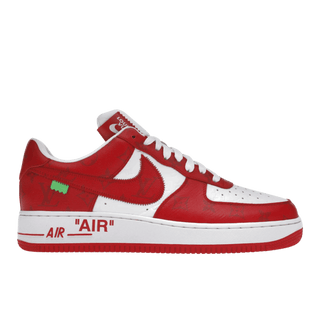 Louis Vuitton Nike Air Force 1 Low By Virgil Abloh White Red