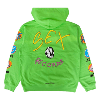 Chrome Hearts x Matty Boy Sex Records Hoodie Citrus Green