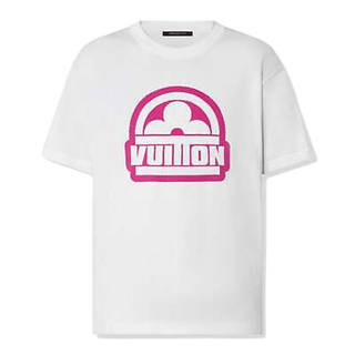 Louis Vuitton Flower Cotton Short-Sleeved Crewneck White T Shirt