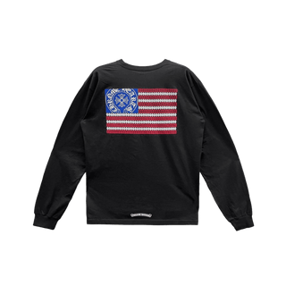 Chrome Hearts USA Flag Dagger Long Sleeve T-Shirt