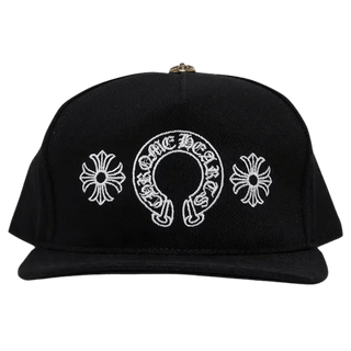 Chrome Hearts Horseshoe Denim Baseball Hat Black