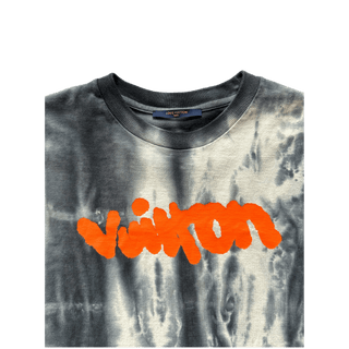Louis Vuitton Tie Dye Orange Signature T-Shirt