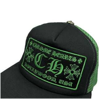 Chrome Hearts CH Hollywood Trucker Black Green