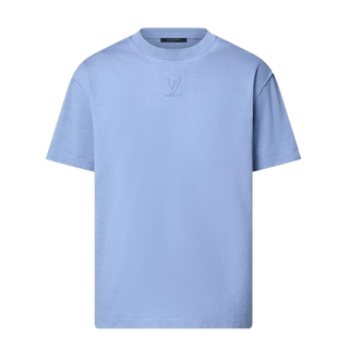 Louis Vuitton Embossed LV T-Shirt Stone Bleach Indigo