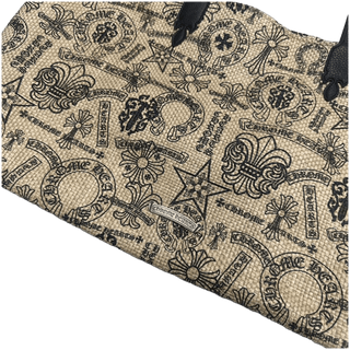 Chrome Hearts Monogram Logo Woven Beach Bag
