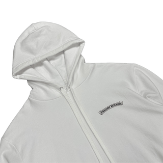 Chrome Hearts Rolling Stones Blue Lips Logo Hoodie White