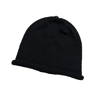 Chrome Hearts Cashmere Hand Woven Cross Pattern Logo Beanie Black