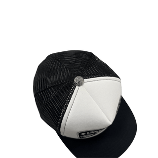 Chrome Hearts CH Hollywood Trucker Hat Black/White