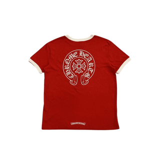 Chrome Hearts Women's Roller Skate T-Shirt Red Cream