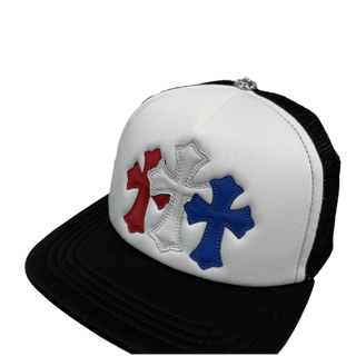 Chrome Hearts Men's White and Black Hat