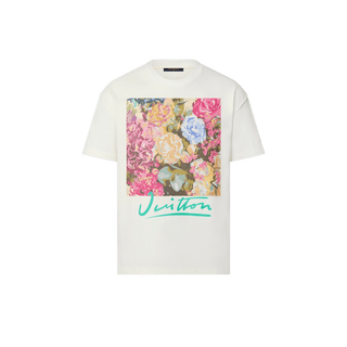 Louis Vuitton LV Flower Tapestry Print T-shirt Milky White