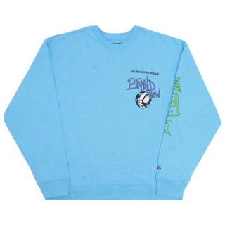 Chrome Hearts x Matty Boy Brain New Crewneck Sweatshirt Blue