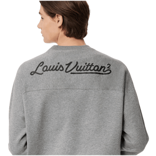 Louis Vuitton x Nigo Printed Heart Sweatshirt Light Grey