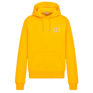 Dior CD Icon Hooded Sweatshirt Canary Yellow