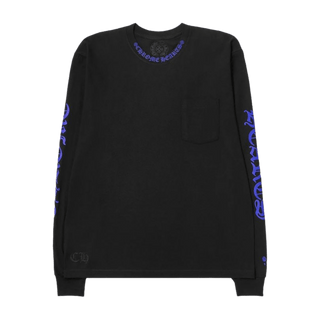 Chrome Hearts 1988 Neck Logo Long Sleeve Black / Blue