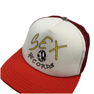 Chrome Hearts Matty Boy Sex Records Trucker Cap Red
