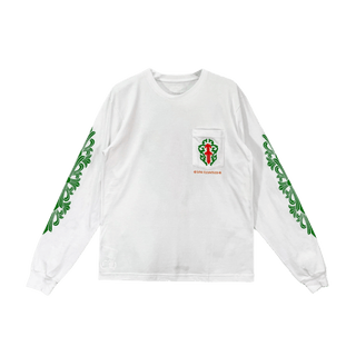 Chrome Hearts Los Angeles Dagger Logo Long Sleeve T-Shirt White