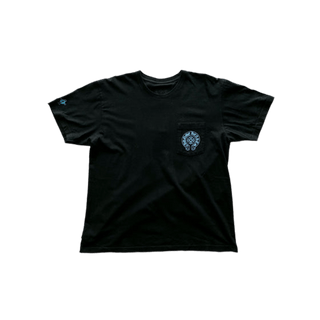 Chrome Hearts Blue Triple Cross T-Shirt Black